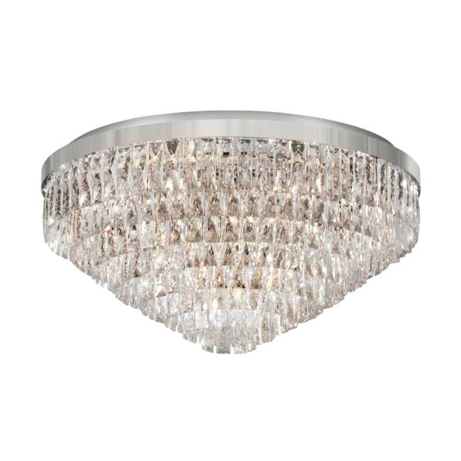 Valparaiso Chrome & Crystal 16 Light Ceiling Light by Eglo
