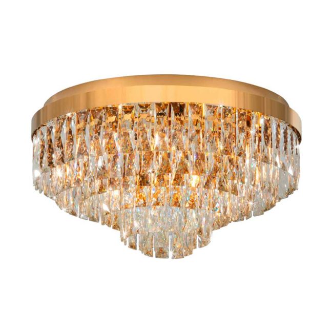Valparaiso Gold & Crystal 11 Light Ceiling Light by Eglo