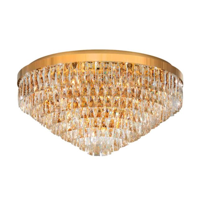 Valparaiso Gold & Crystal 16 Light Ceiling Light by Eglo
