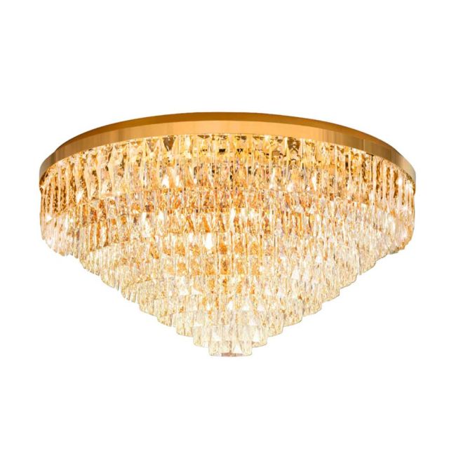Valparaiso Gold & Crystal 25 Light Ceiling Light by Eglo