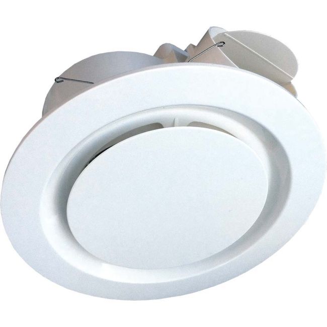 Ventair Airbus 250 Premium Quality Side Ducted Round Extra Low Profile Exhaust Fan in White