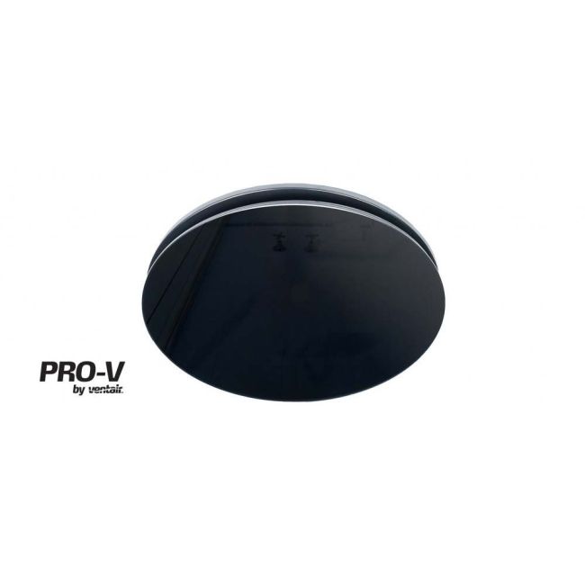 Ventair Airbus Mini 150 Premium Quality Side Ducted Round Exhaust Fan with Black Glass Panel