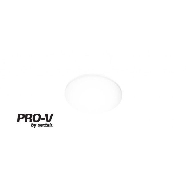 Ventair Airbus Mini 150 Premium Quality Side Ducted Round Exhaust Fan With 10W LED Panel in White