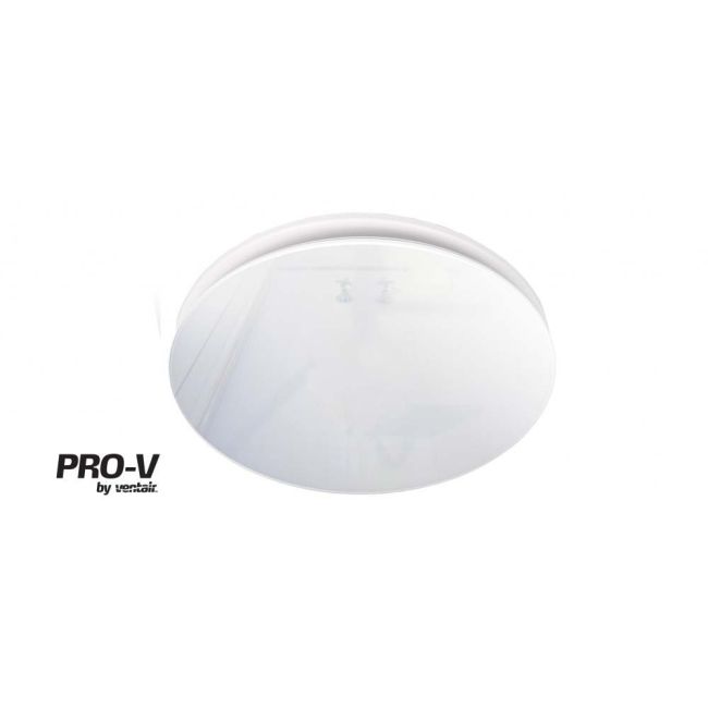 Ventair Airbus Mini 150 Premium Quality Side Ducted Round Exhaust Fan with White Glass Panel