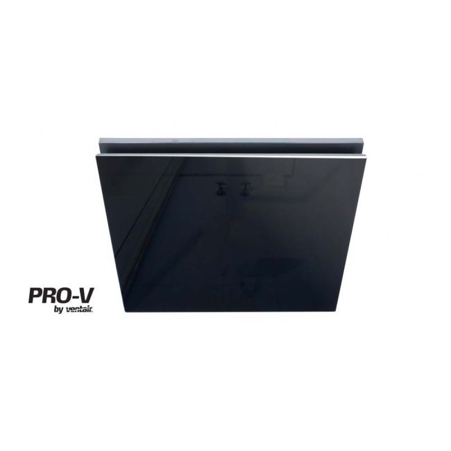 Ventair Airbus Mini 150 Premium Quality Side Ducted Square Exhaust Fan with Black Glass Panel
