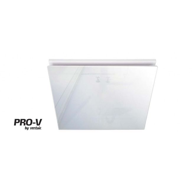 Ventair Airbus Mini 150 Premium Quality Side Ducted Square Exhaust Fan with White Glass Panel