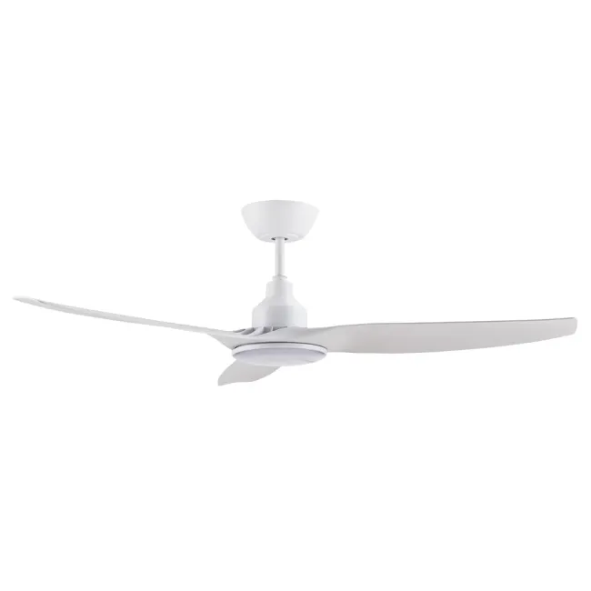 Ventair Skyfan Double Insulated 52" DC Ceiling Fan and LED Light in White SKY1303WHC2-L