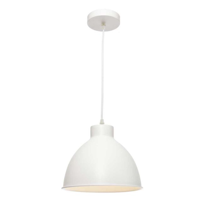White Cougar Lighting Dome Pendant Light