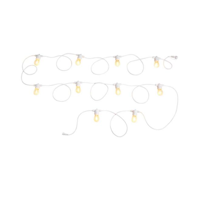 White Festoon 2 Extension Kit 10 DIY Fixed 2700K 12V Lights by Eglo