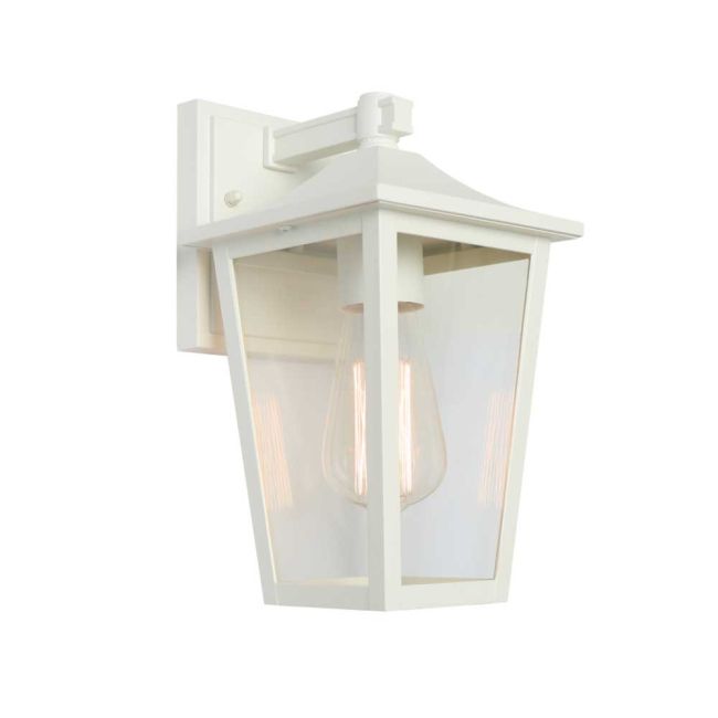 York Exterior Wall Light in White by Cougar Lighting