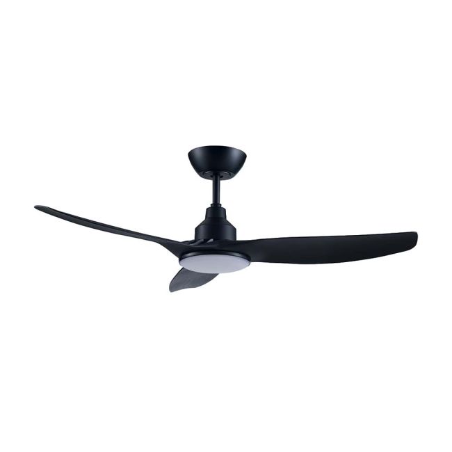 360 Skyfan DC 52" Ceiling Fan with LED Light and Remote Control Black SKY1303BL-L
