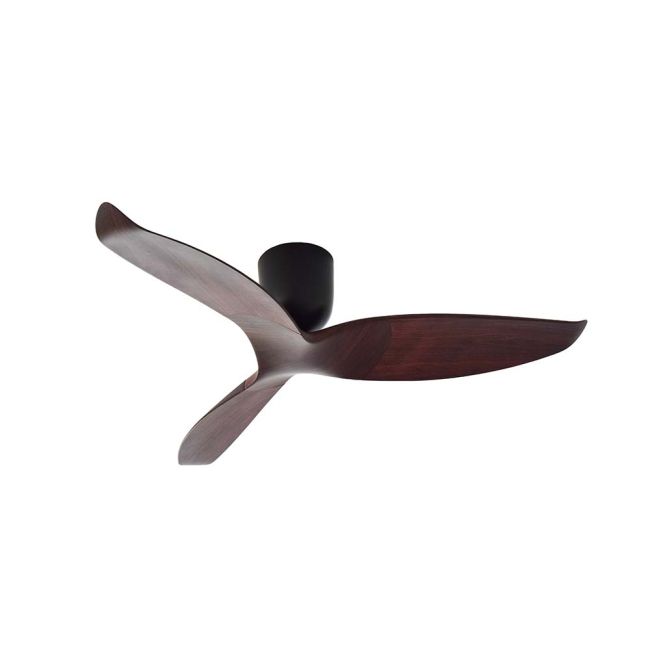 Aeratron AE3+ 50" DC Ceiling Fan with Remote Control Black and Dark Walnut PL350TDW