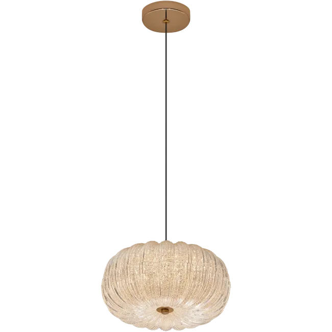 Calibo Allure Crystalline 300mm Pendant Light in Gold & Crystal
