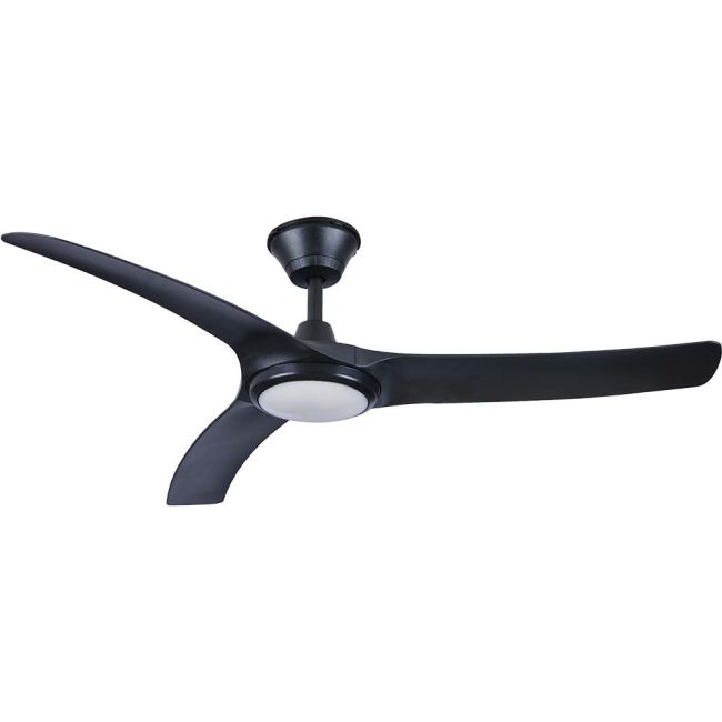Aqua V2 52" DC Ceiling Fan and LED Light in Matt Black Hunter Pacific AIPL2668