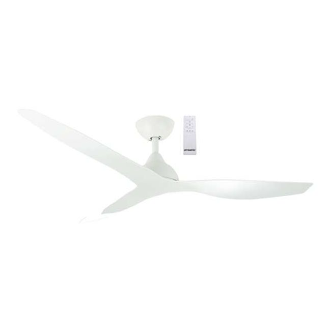 Avoca 52" DC Martec Remote Ceiling Fan in Matt White MADC133WWR