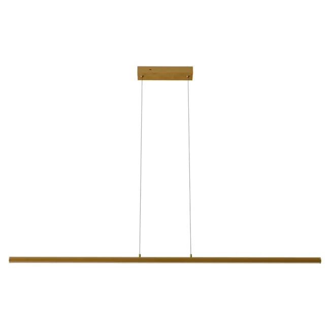 Calibo Aeris Fluted 1500mm LED Linear Pendant Light in Gold AER-150LN-52W-GD