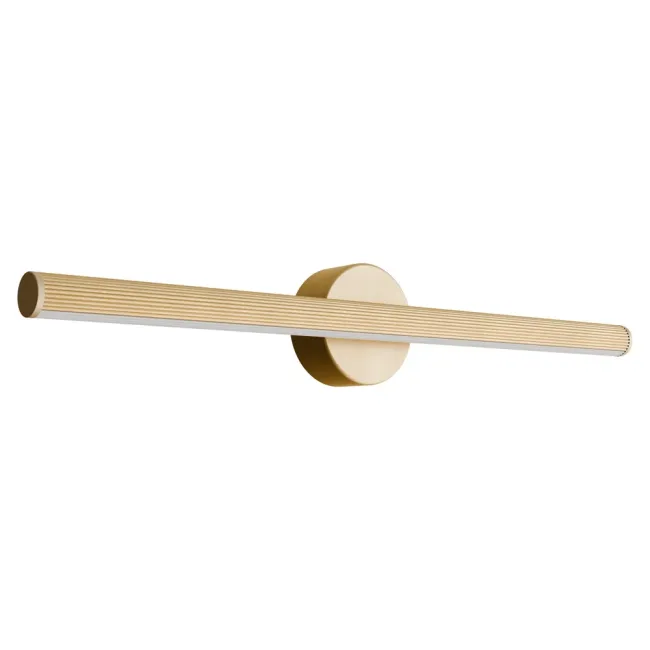 Calibo Aeris Fluted 600mm LED Vanity Wall Light in Gold AER-60WL-21W-GD