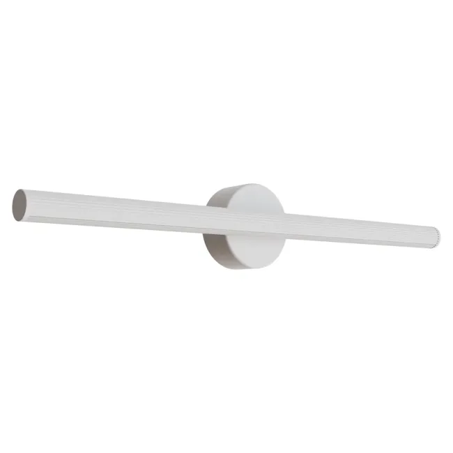 Calibo Aeris Fluted 600mm LED Vanity Wall Light in White AER-60WL-21W-WH