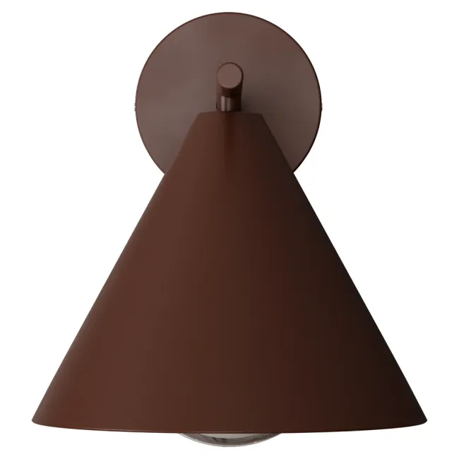 Calibo Becard Coach Cone Exterior Wall Light in Rust BEC-1EX-26-E27-RU