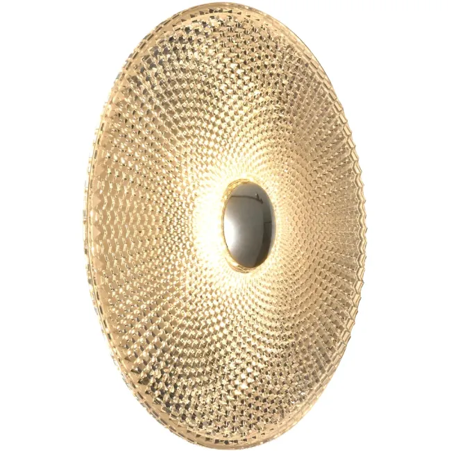 Calibo Bilby 300mm Round LED Wall Light in Crystalline with Chrome BIL-30WL-5W-CH