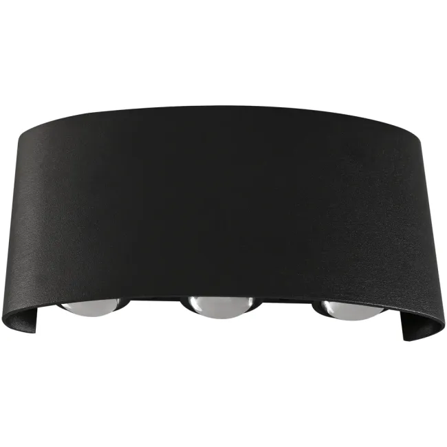Calibo Bold 165mm 3 Light Exterior Light in Black BOL-6EX-6W-BK