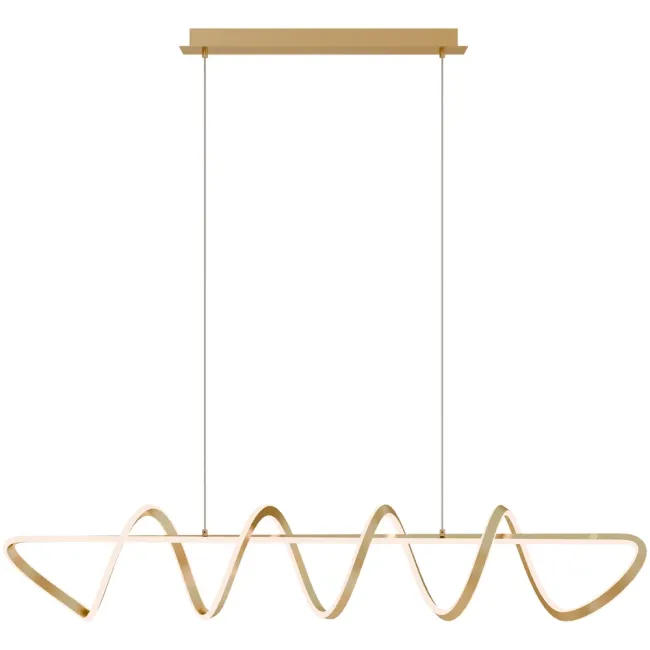 Calibo Bulbul LED Spiral 1500mm Pendant Light in Brass BUL-150PN-80W-BR