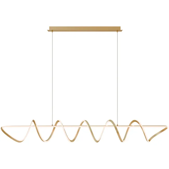 Calibo Bulbul LED Spiral 2000mm Pendant Light in Brass BUL-150PN-110W-BR