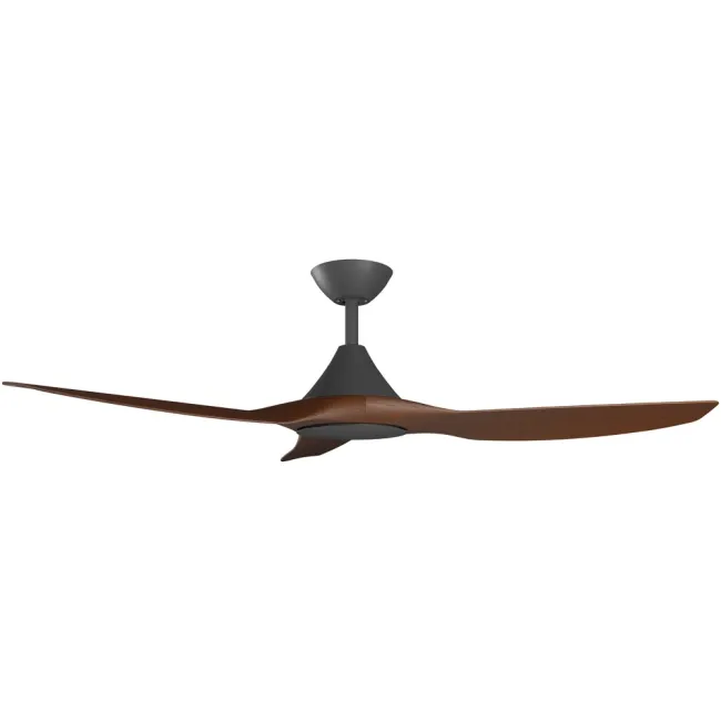 Calibo Cloudfan 48" DC Smart Ceiling Fan in Black & Koa CFT-348B-KO