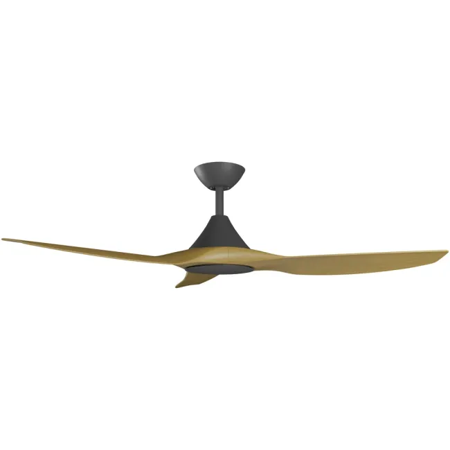 Calibo Cloudfan 48" DC Smart Ceiling Fan in Black & Teak CFT-348B-TE