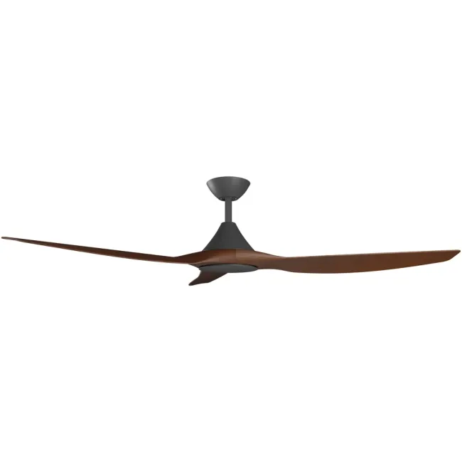 Calibo Cloudfan 60" DC Smart Ceiling Fan in Black & Koa CFT-360B-KO
