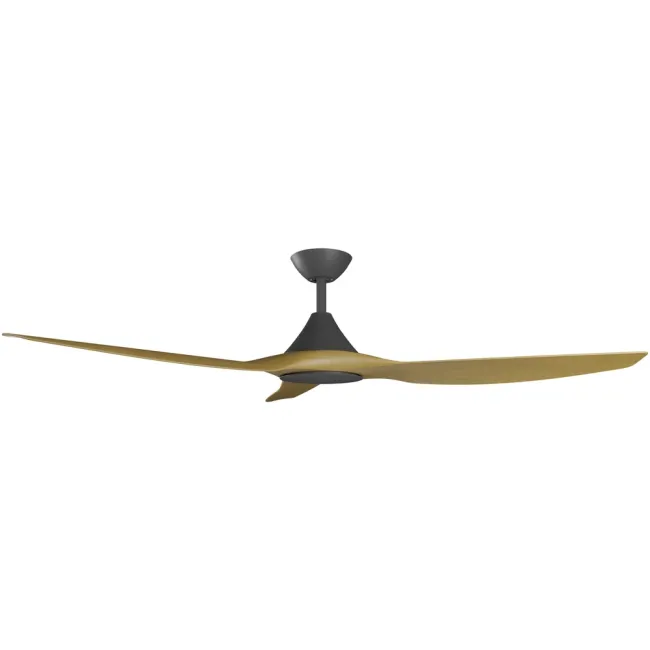 Calibo Cloudfan 60" DC Smart Ceiling Fan in Black & Teak CFT-360B-TE