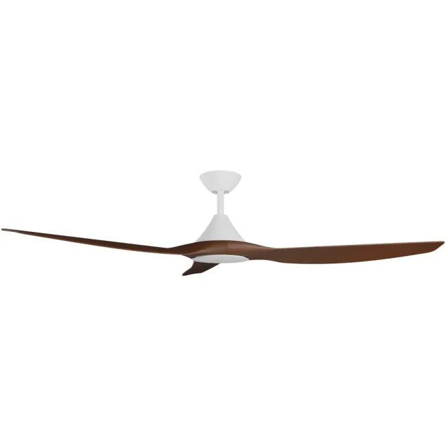 Calibo Cloudfan 60" DC Smart Ceiling Fan in White & Koa CFT-360W-KO
