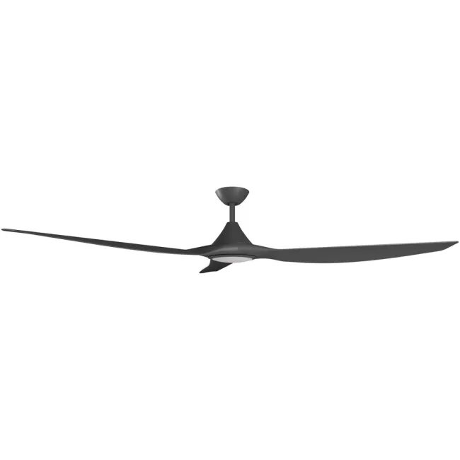 Calibo Cloudfan 72" DC Smart Ceiling Fan and LED Light in Black CFT-372B-BK-L
