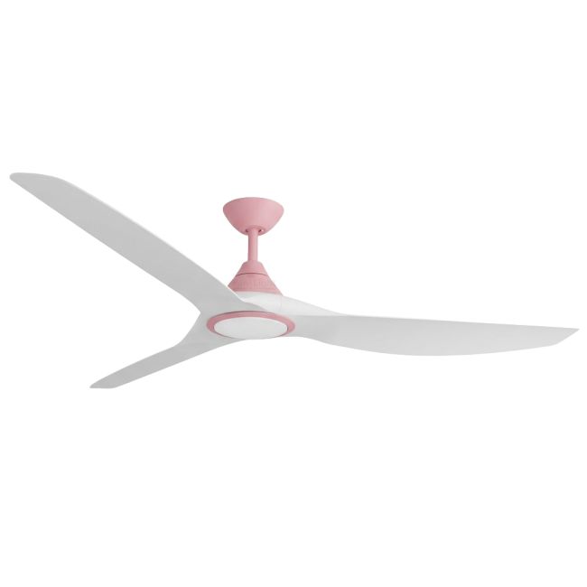Calibo Cloudfan 72" DC Smart Ceiling Fan and LED Light in Pastel Pink & White CFT-372pk-wh-L