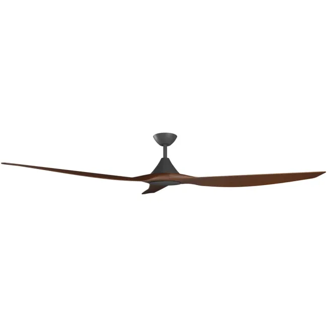 Calibo Cloudfan 72" DC Smart Ceiling Fan in Black & Koa CFT-372B-KO