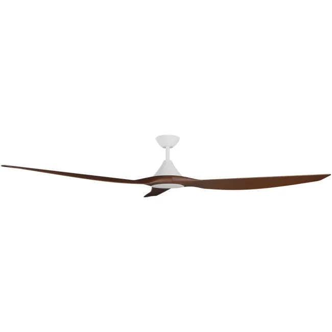 Calibo Cloudfan 72" DC Smart Ceiling Fan in White & Koa CFT-372W-KO