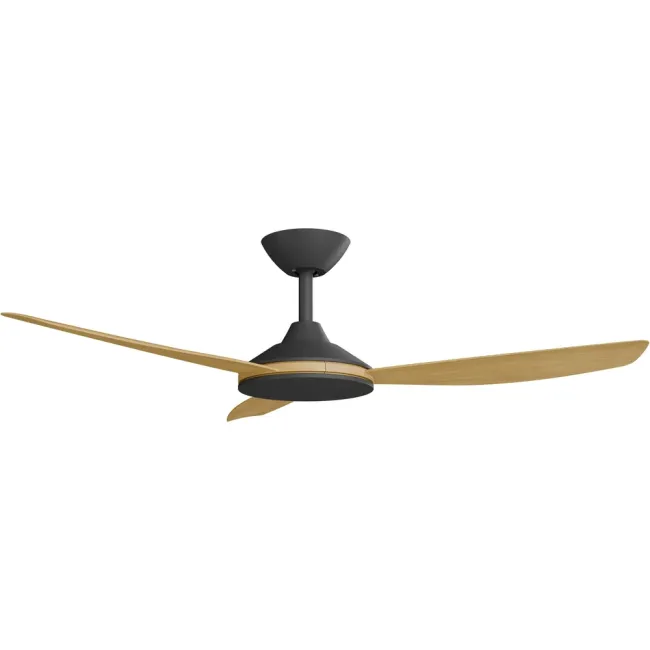Calibo Condor 48" DC Smart Ceiling Fan in Black & Bamboo CON-348B-BA