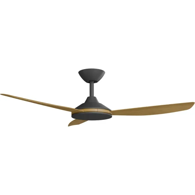 Calibo Condor 48" DC Smart Ceiling Fan in Black & Teak CON-348B-TE