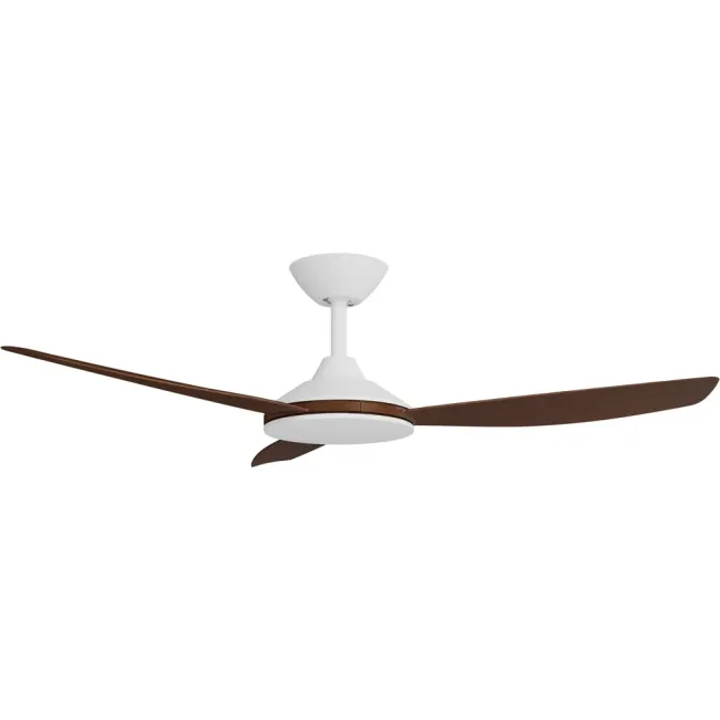 Calibo Condor 48" DC Smart Ceiling Fan in White & Koa CON-348W-KO