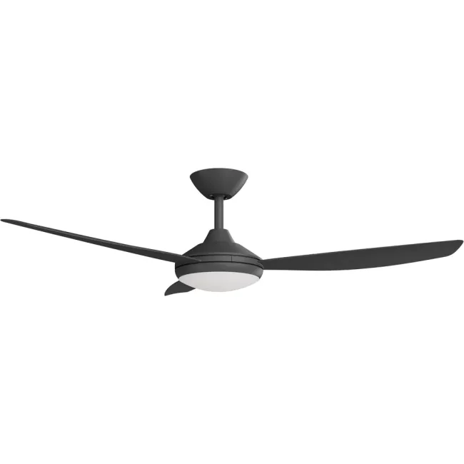 Calibo Condor 52" DC Smart Ceiling Fan and LED Light in Black CON-352B-BK-L
