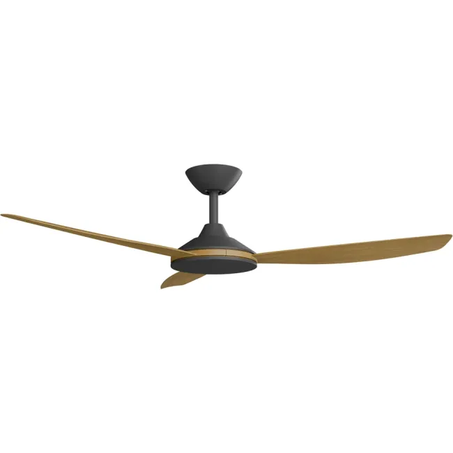 Calibo Condor 52" DC Smart Ceiling Fan in Black & Teak CON-352B-TE