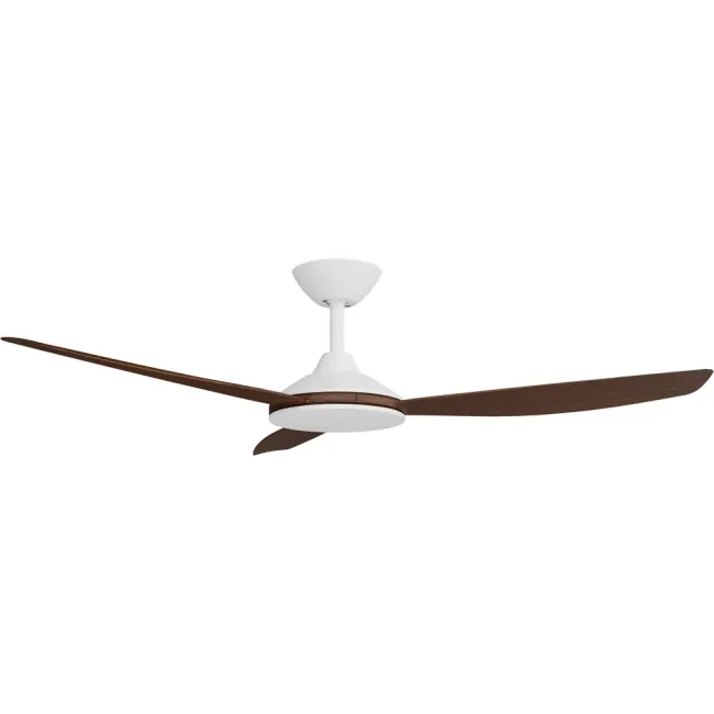 Calibo Condor 52" DC Smart Ceiling Fan in White & Koa CON-352W-KO