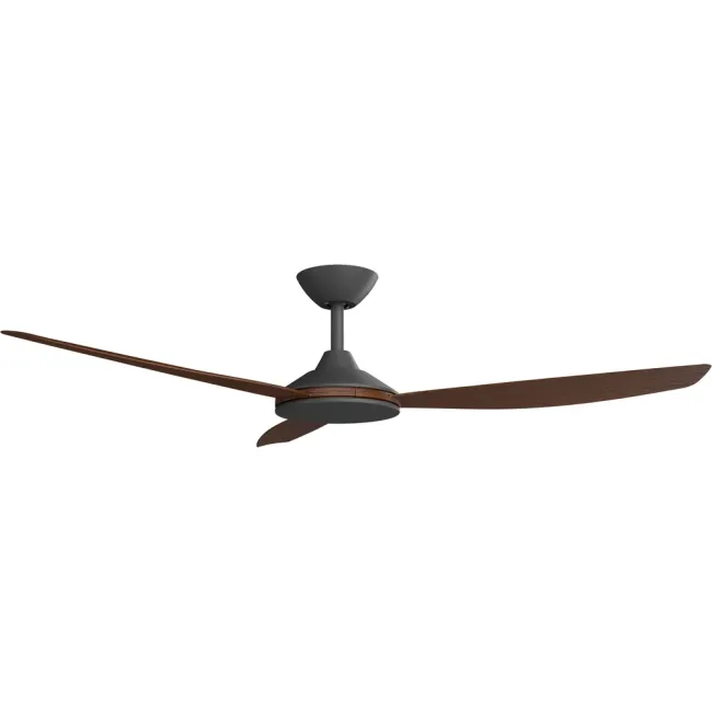 Calibo Condor 56" DC Smart Ceiling Fan in Black & Koa CON-356B-KO