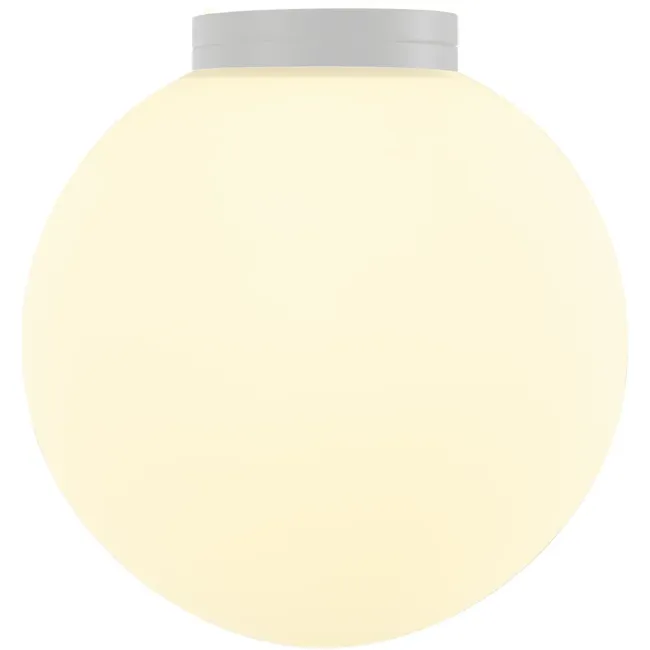 Calibo Crest 120mm Opal Glass Orb Wall Light in White CRE-12WL-G9-OP-WH