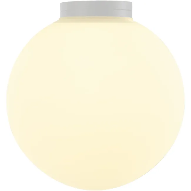 Calibo Crest 140mm Opal Glass Orb Wall Light in White CRE-14WL-G9-OP-WH
