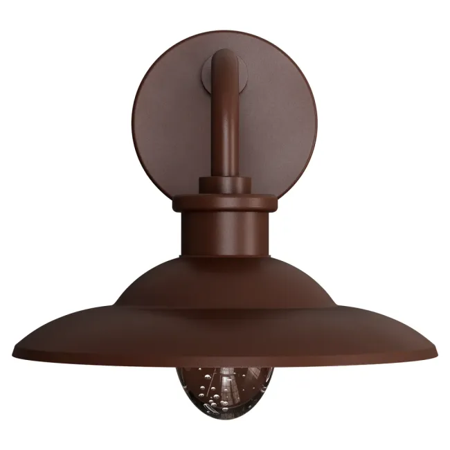 Calibo Cuscus Bubble Glass LED Exterior Wall Light in Rust CUS-1EX-5W-RU