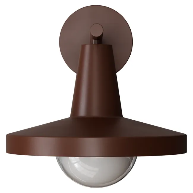 Calibo Eyrie Hampton Coach Exterior Wall Light in Rust EYR-1EX-E27-RU