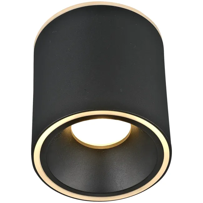 Calibo Glider 100mm Surface Mounted LED Downlight in Black GLI-10CT-13W-BK