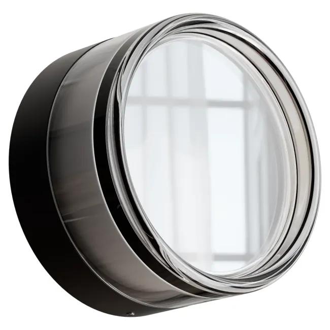 Calibo Grebe Adjustable Exterior Round Ip65 Led Wall Light Black Gre 1Exr 6W Bk_2
