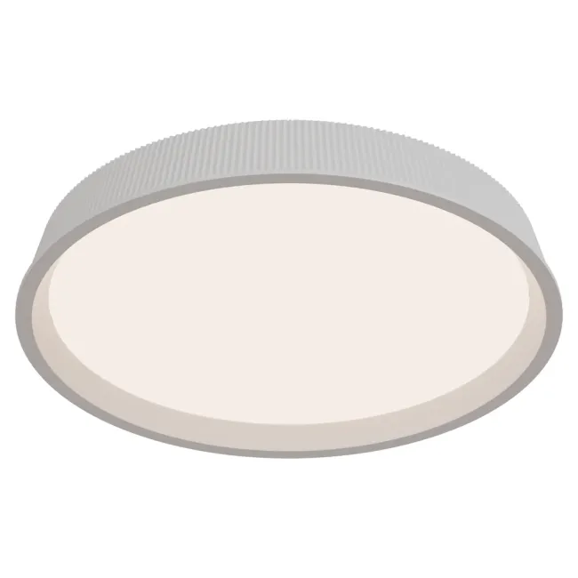 Calibo Kinglet Ribbed 450mm LED Close to Ceiling Light in Black KIN-45CL-36W-WH